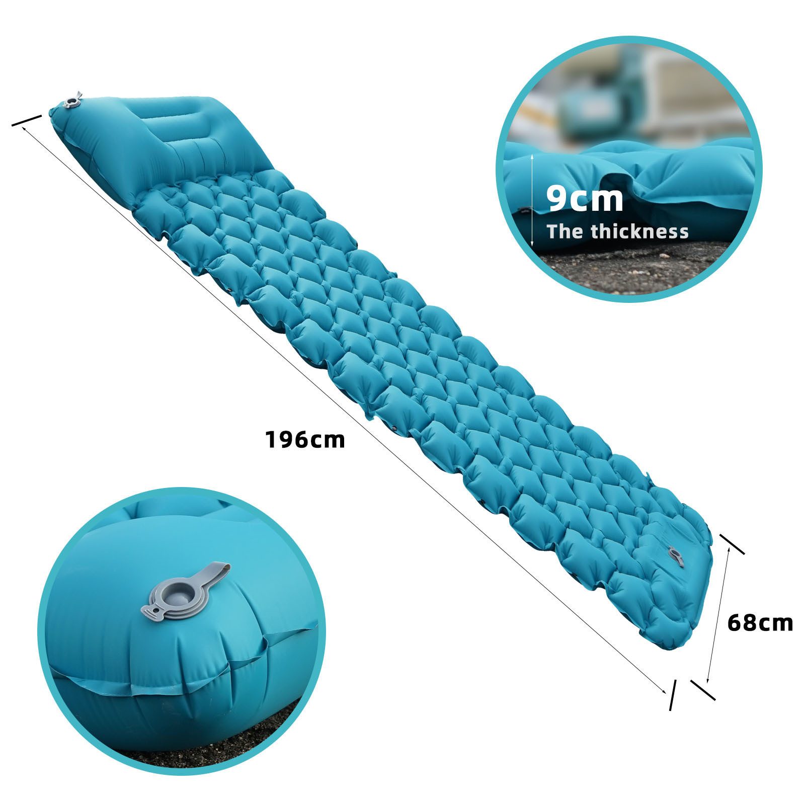 Outdoor inflatable cushion lightweight portable camping moisture-proof mat travel car nap storage outdoor tent Inflatable mattress