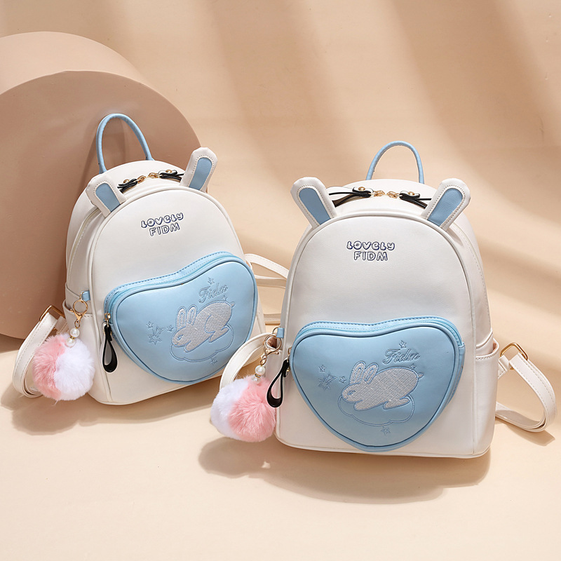 2023 new backpack Women's Mini cute rabbit Bag Girl backpack