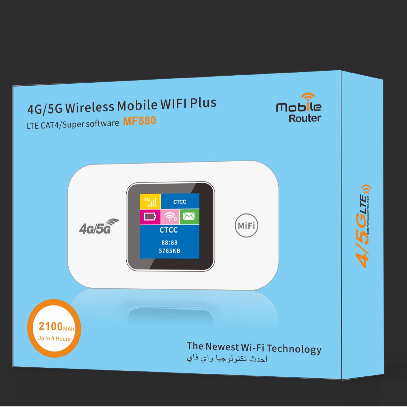 MF880 4G wireless router LTE Portable Color Screen WiFi Mobile MIFI Card wireless router