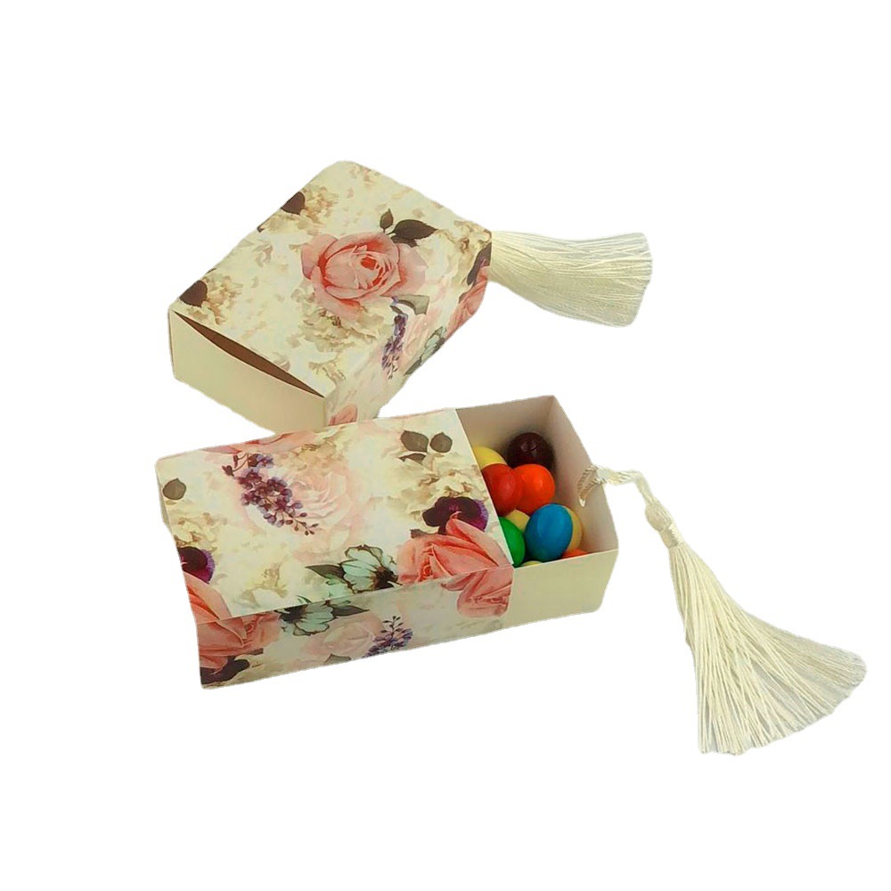 Candy Box Creative drawer drawer candy box rose candy box tassel candy box jewelry DIY box wholesale