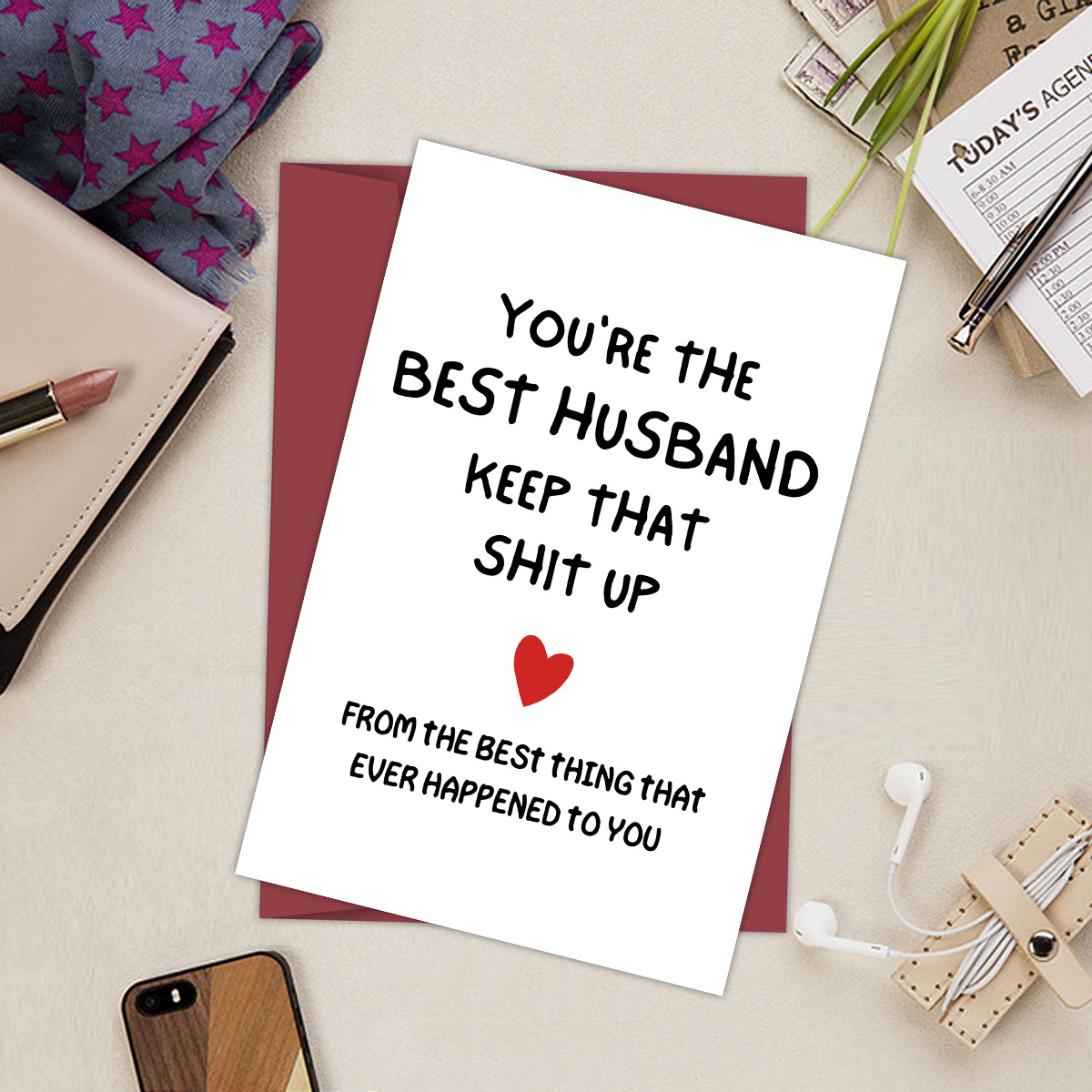 1/pack cross-border funny birthday card with envelope cross-border funny text card spoof fun gift