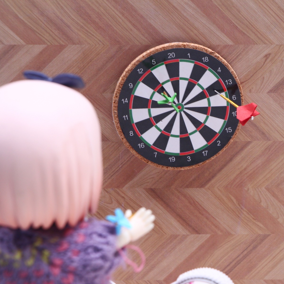 Dollhouse Doll House Mini Simulation Dart Frisbee OB11 Small Cloth Miniature Sports Model Accessories