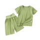Children's Modal Short-sleeved suit Boys and Girls Summer New Pajamas Mask T Children's Wear High Waist Belly Protection Home Clothes