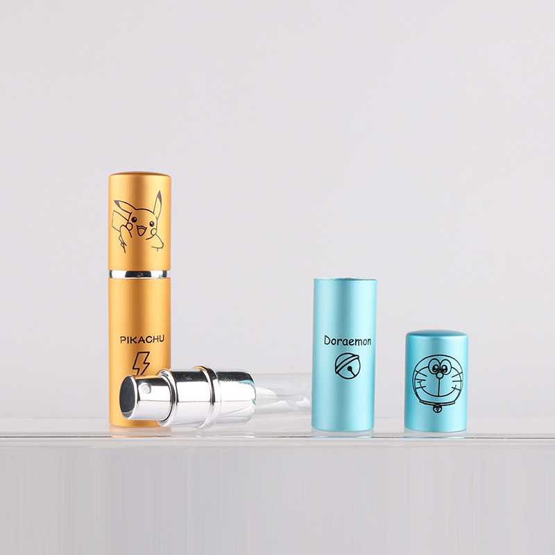 10ml cartoon pattern perfume bottle personalized anime spray bottle flat head perfume sub-bottle portable