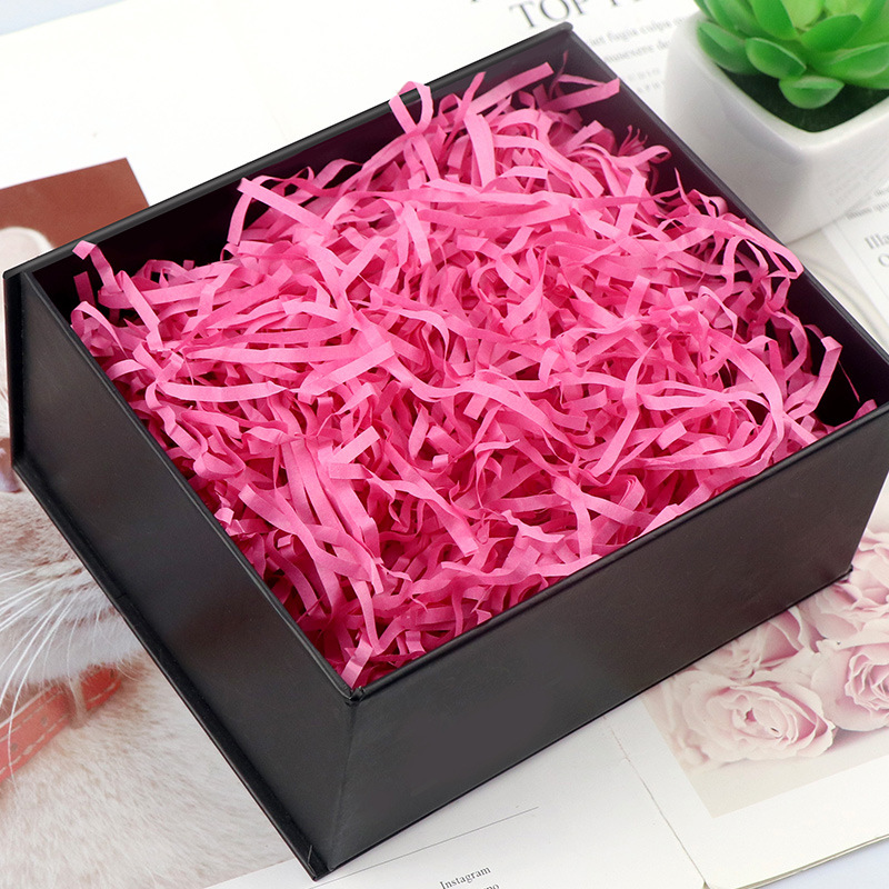 Rafi grass shredded paper 1kg factory wholesale gift box decoration Valentine's Day fruit filling color paper