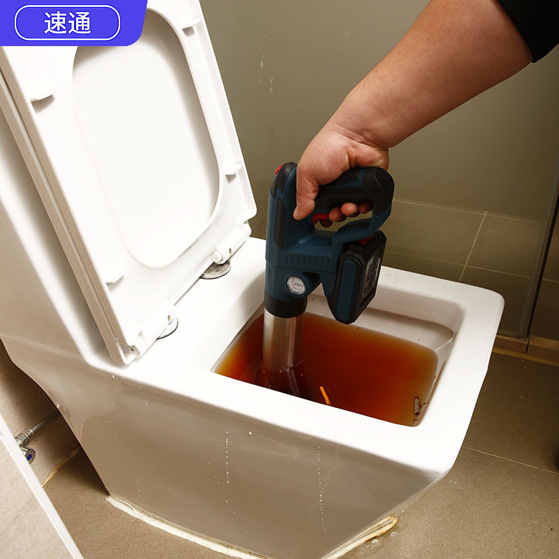 配管工のシンク トイレパイプ詰まり除去剤 スチールバケツスタイル ストレートスルーパイプクリーナー ツール収納 クリーニング用品|undefined