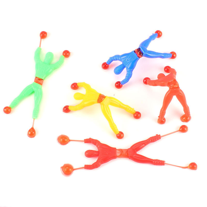 Climbing Wall Spider-Man Toy Sticky Wall Sticky Palm Decompression Spider-Man Superman Decompression Artifact Spider-Man Sticky Toy