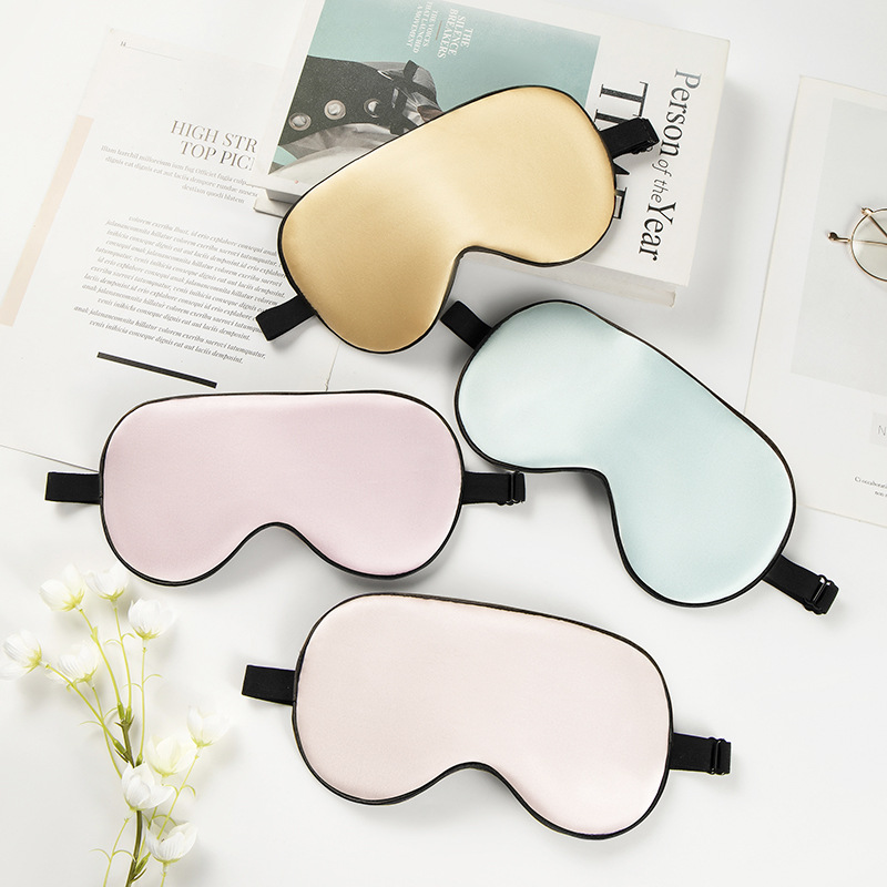 16 M silk eye mask mulberry silk skin-friendly breathable Japanese buckle sleep eye mask adjustment buckle lunch break shading eye mask