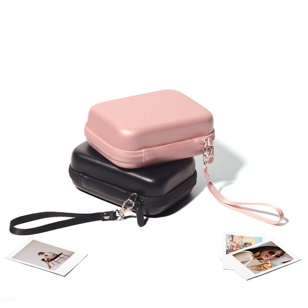 Universal camera PU leather storage bag is suitable for mini EVO, link and liplay hard case protection bag