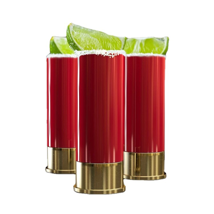 Фабрика Прямая продажа пуль стакан пластиковый 12GA shot glass кружка огненного стакана агавы красный стакан 45ml бокал для вина