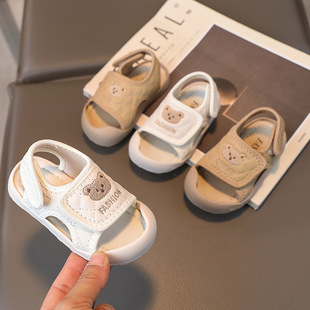 A generation of cartoon baby shoes 2023 Summer baby toddler sandals 0-1-3 years old soft bottom baby shoes for men and women 5