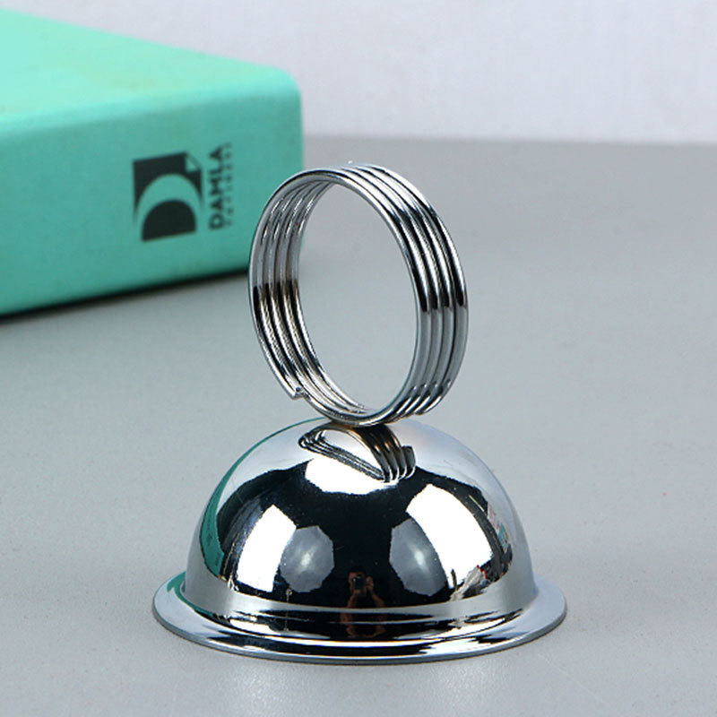 Desktop Vertical Number Plate Card Holder Metal Creative Photo Holder Wedding Table Number Card Holder Message Holder Spot