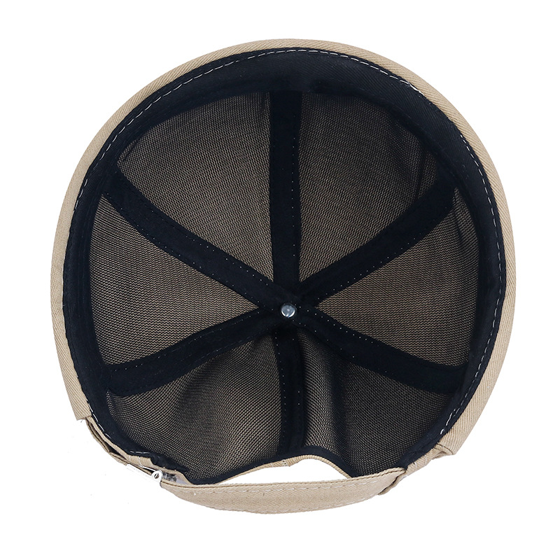 Spring New Fashion Retro Hip-Hop landlord Hat Solid Color Street Dance Japanese Melon Hat Light Board Beanless Tang Hat