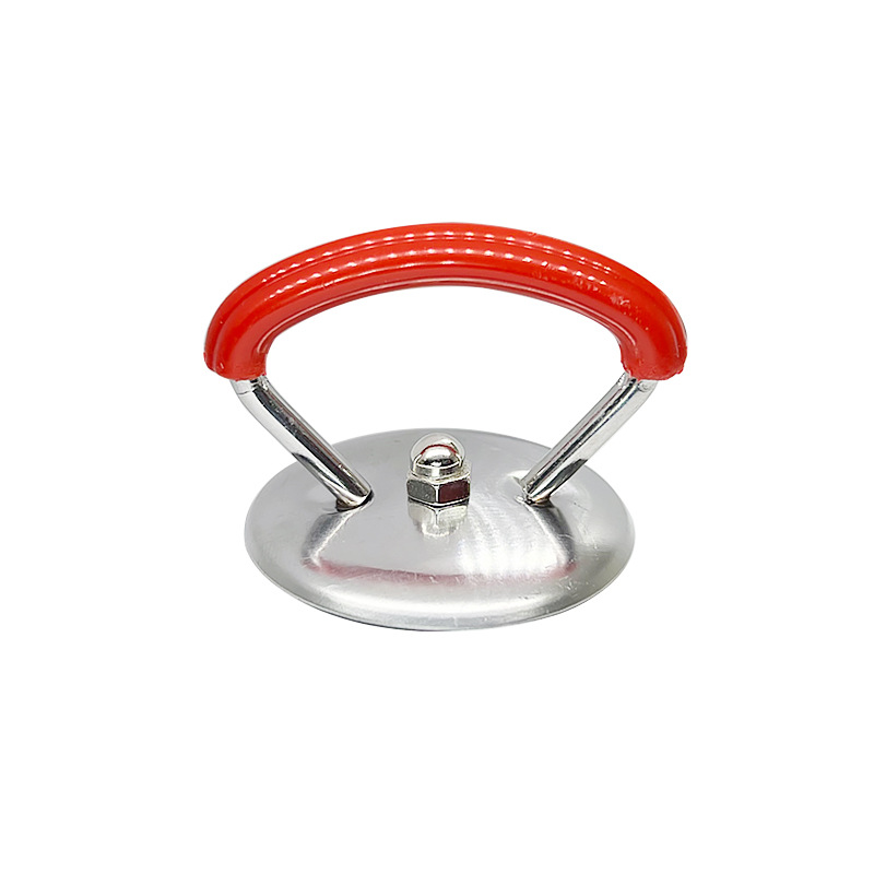 Factory direct glass lid universal lid handle top cap anti-scalding stainless steel plastic handle top bead cover bead