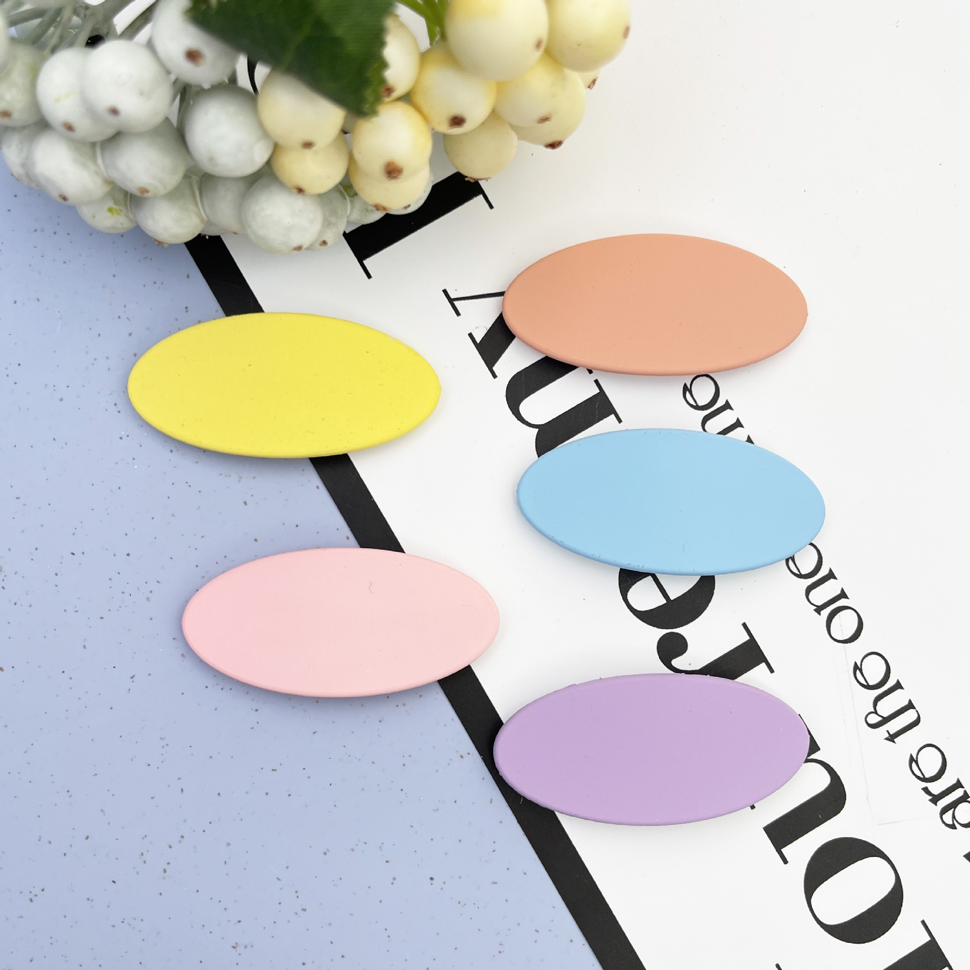 Vernice Macaron Gloss 2024 8 caratteri Fermaglio a becco d'anatra Colore frutta Fermaglio per capelli senza cuciture Accessori per capelli carini Fermaglio laterale Frangia Accessori_voghion.com