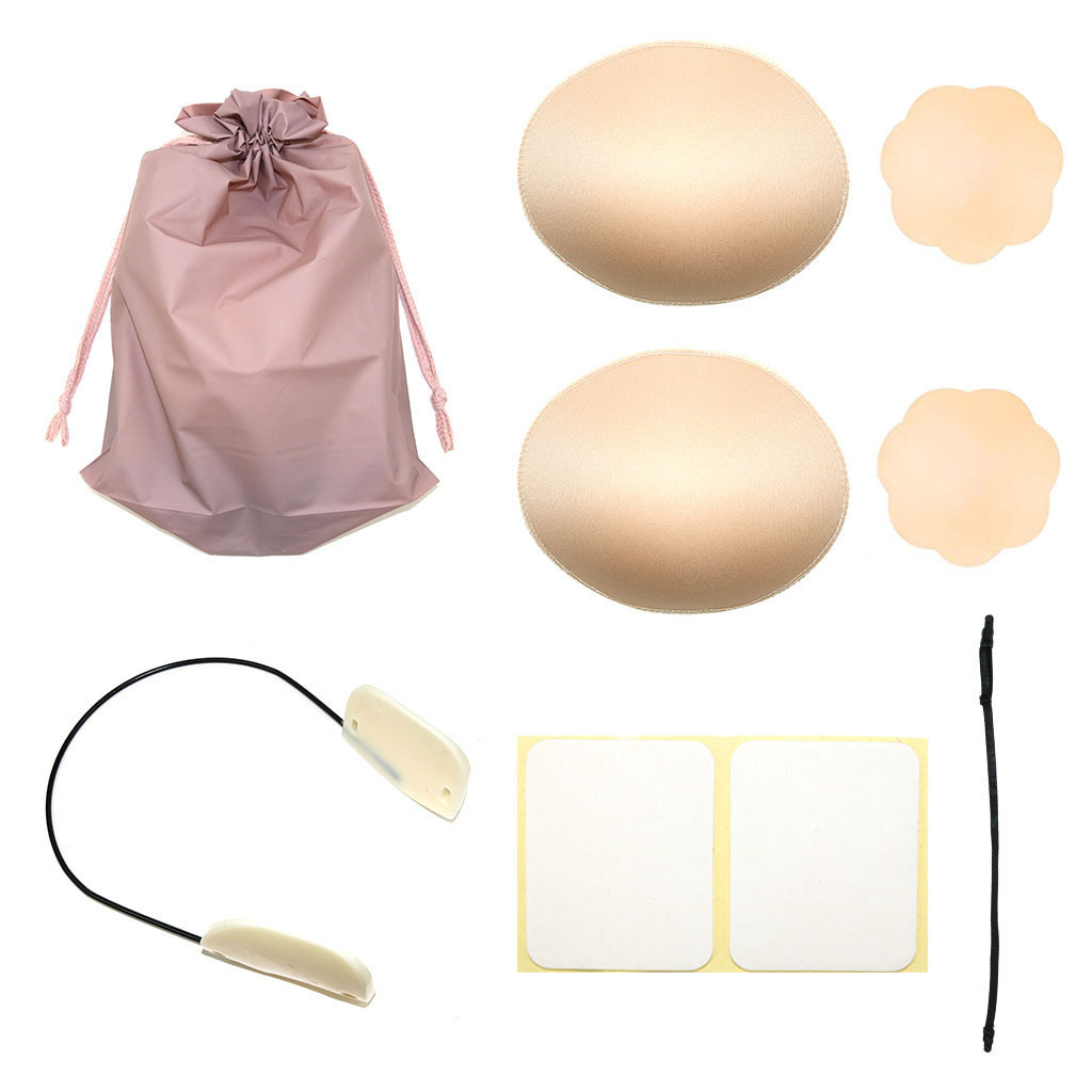Frontless Bra Invisible Breast Sticker Breathable Silicone Bra Sticker Adjustable Bump Anti-running Seamless Breast Sticker