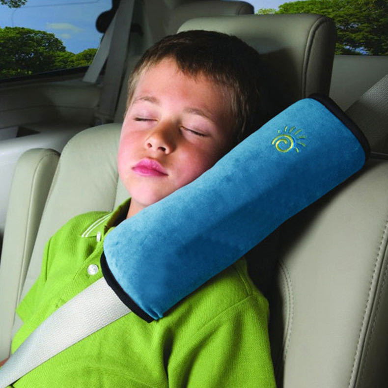 Car strap shoulder pad children's strap adjustable holder cute lengthened plush safety strap shoulder pad