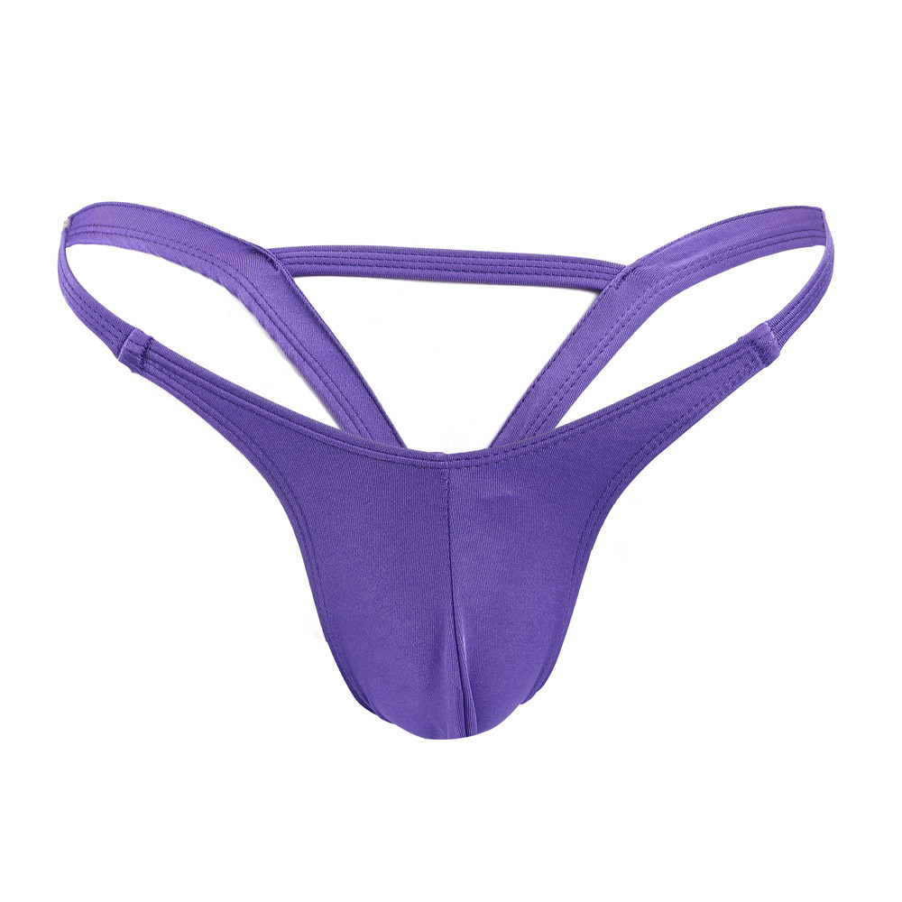 Multicolor Foreign Trade Cross-border Men's Thong Sexy Hip Double Ding Underwear Men's Low Waist Sexy GAY Men's T-pants