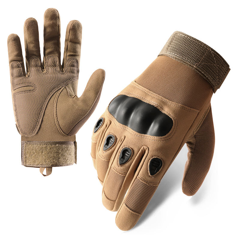 Tactical gloves Z907 long finger hard shell protective sports outdoor combat training anti-cut wear-resistant touch screen riding gloves