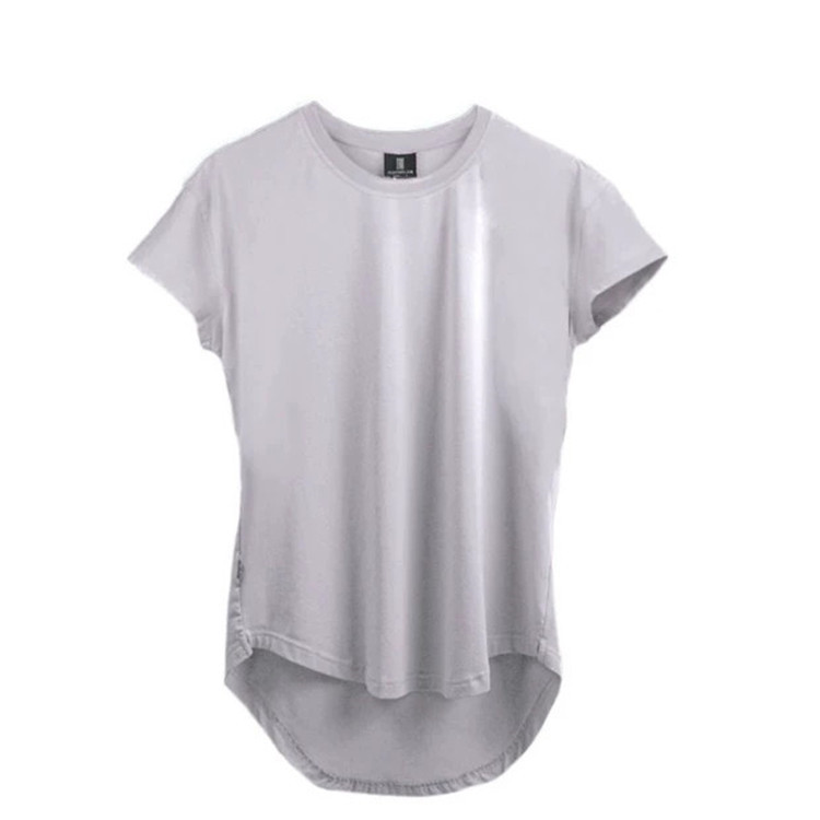 Muscle Fitness Quick-drying Stretch T-shirt Men's Slim-fit Short-sleeved Top Training Clothing European and American Fashion Brand Solid Color Undershirt
