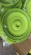 Green; plastic