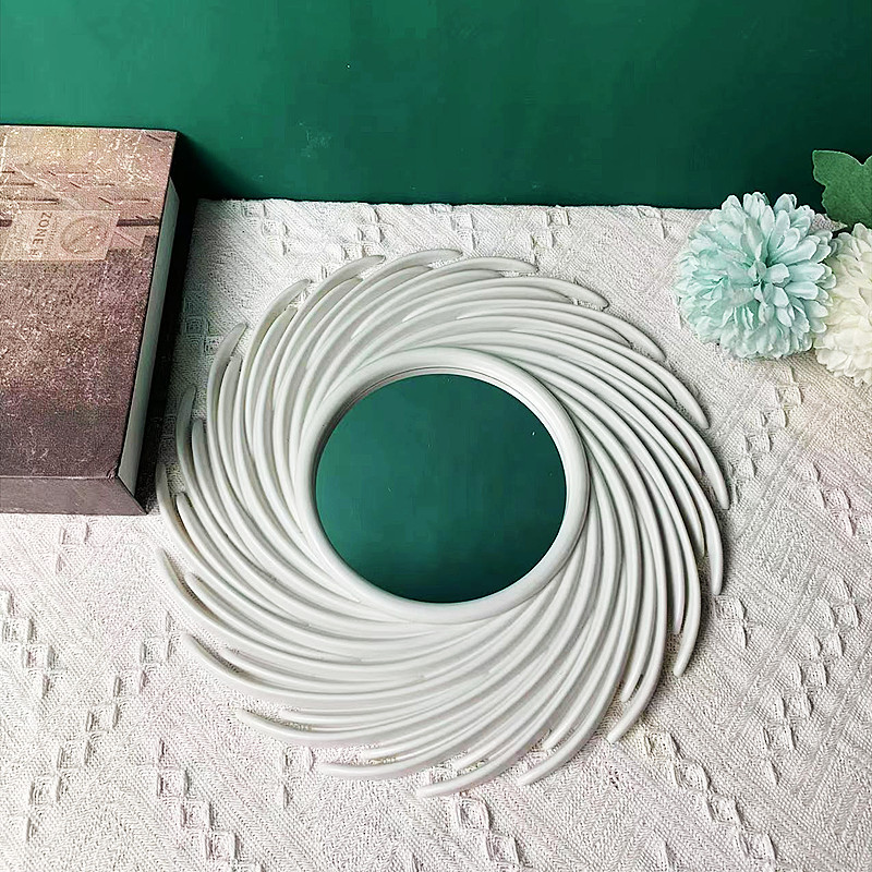 Modern background wall decorative mirror wall hanging wall decoration hallway bedroom bathroom wall metal wall Bird's Nest mirror pendant