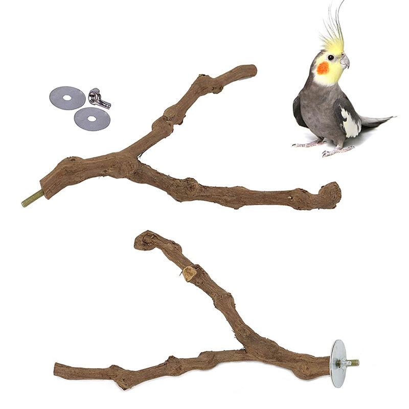 Bird Branch Station Stick Grape Station Stick Bird Cage Accessories Bird Toys Bite Cross Border Set Parrot Toys
