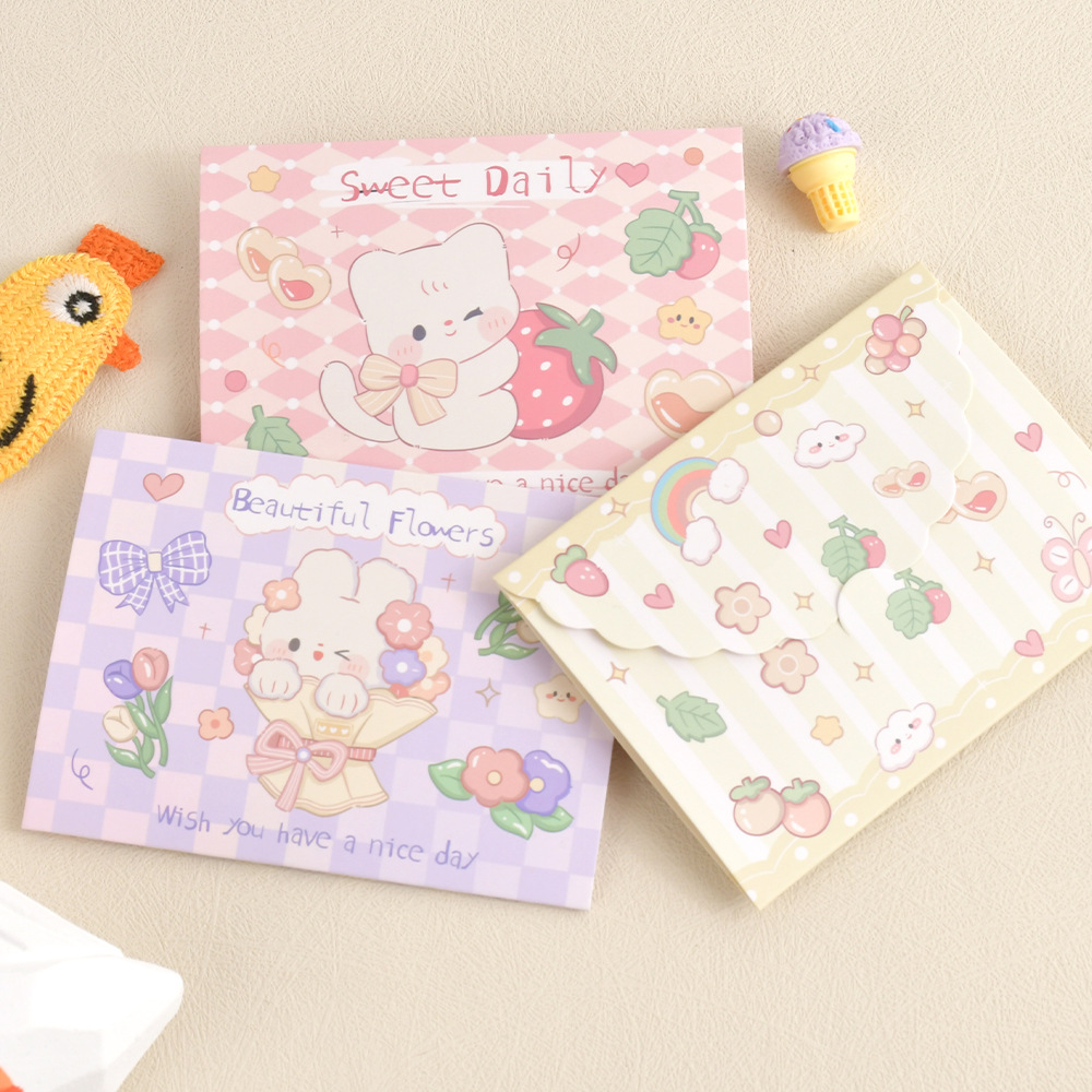 Amazon cartoon cute ins Christmas greeting card 30% DIY Tanabata message birthday greeting postcard wholesale