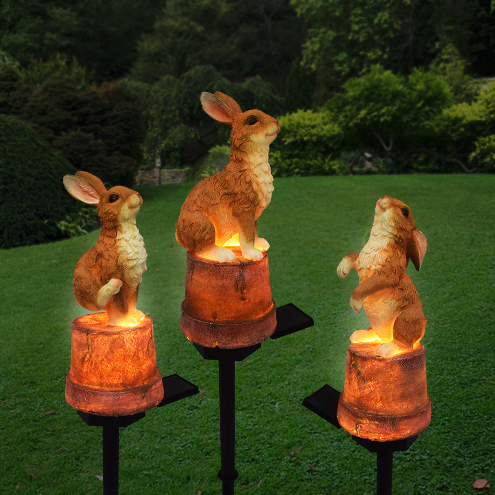 New solar lamp magnesium oxide resin modern courtyard decoration snail outdoor waterproof garden spot landscape lamp