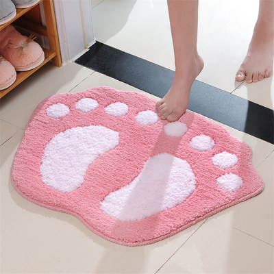 Wholesale Amazon Flocking Toilet Absorbent Mat Carpet Bathroom Door Mat Door Mat Floor Mat Foot Cartoon Floor Mat