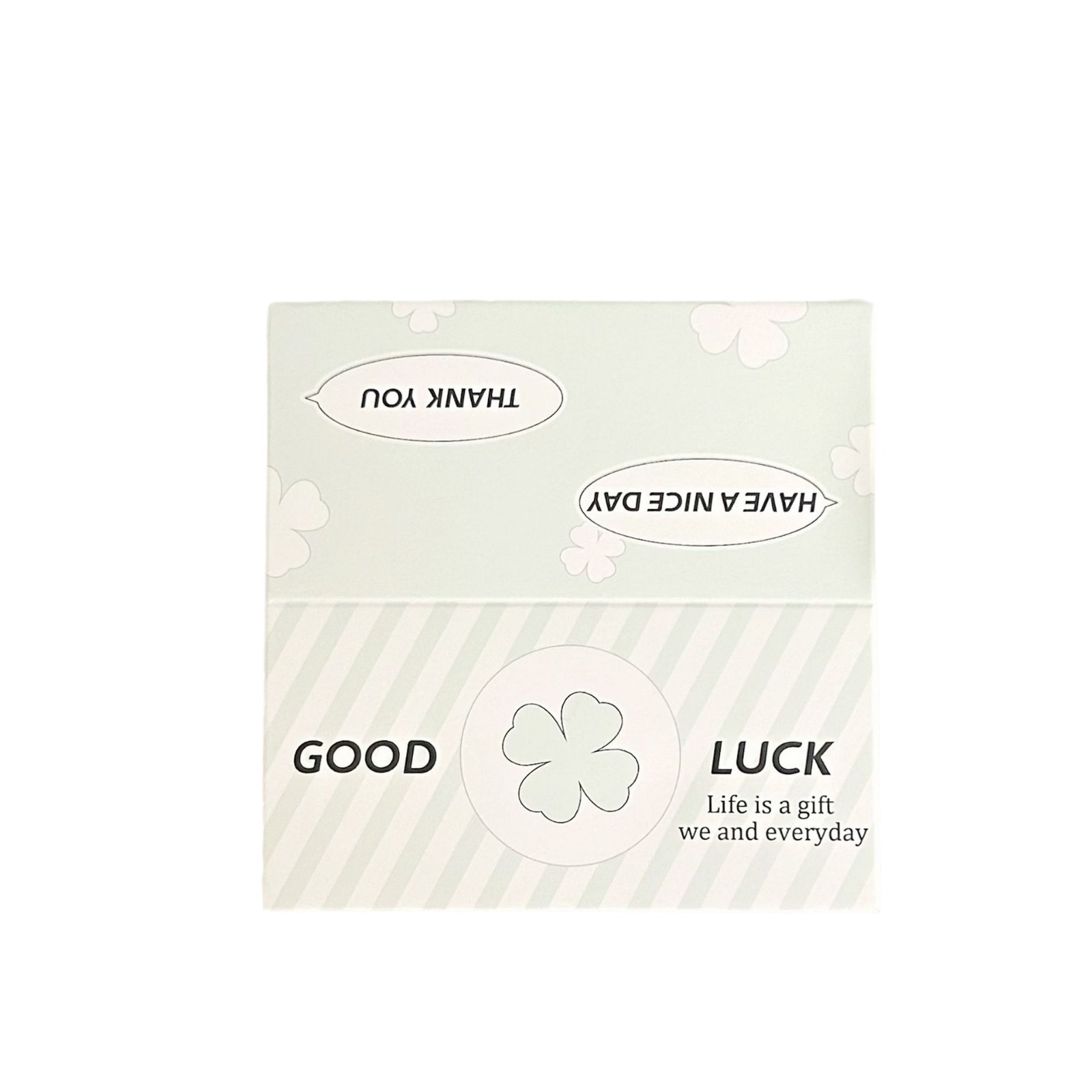 Original Korean-style simple ins-style folding large card head star-chasing jewelry gift card packaging card packaging material