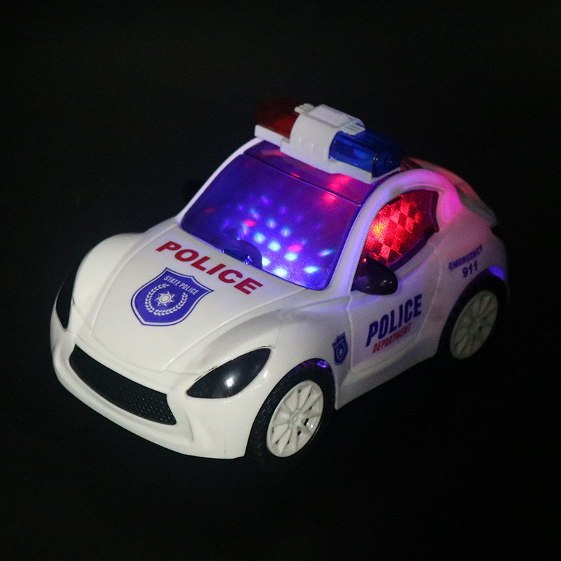 New electric police car colorful light music Universal driving car model toy gift wholesale stall