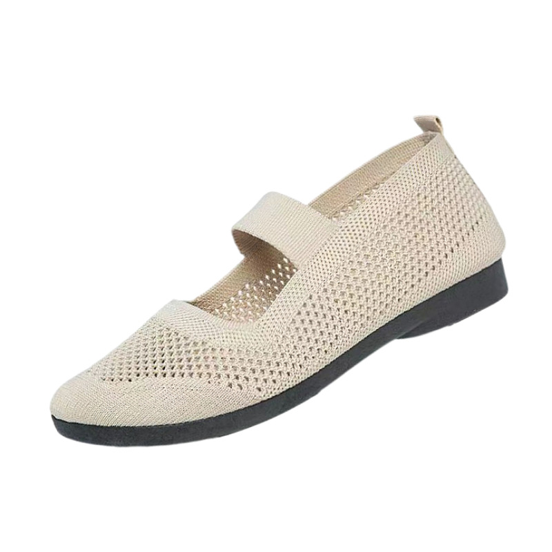 Spring and Summer New Old Beijing Cloth Shoes Women's Shoes Breathable Non-slip Polyurethane Bottom Non-slip Wear-resistant Comfortable Casual Mom Shoes