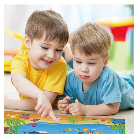 New children's stickers book wholesale fun diy scene stickers animal dinosaur ocean stickers sticker book