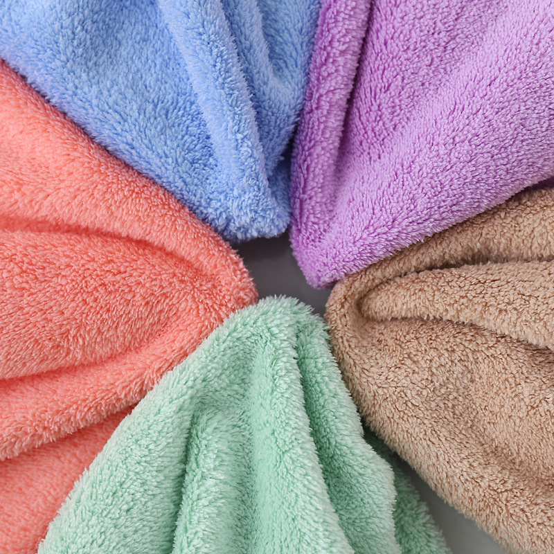 Face towel coral fleece small square towel towel hand towel household head absorbent quick-drying gift towel factory wholesale