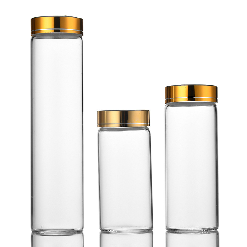 47mm diameter borosilicate glass tube bottle liquid small medicine bottle wishing bottle drifting bottle tea candy sub-bottle