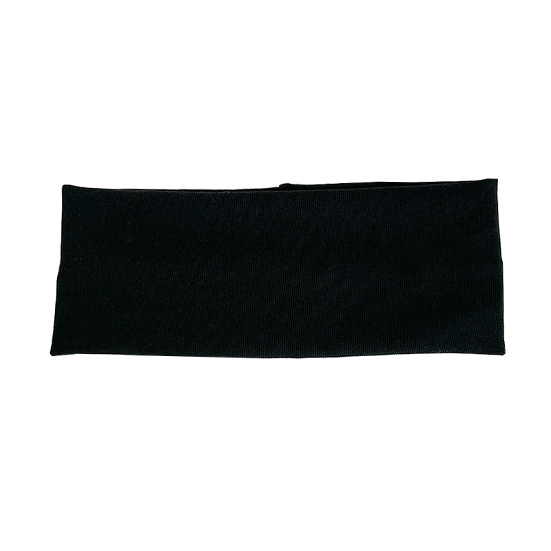 8cm Korean Style Women's Solid Color Knitted Hair Belt All-match Yoga Sports Sweat-absorbent Headband Thread Cotton Face Wash Hair Belt