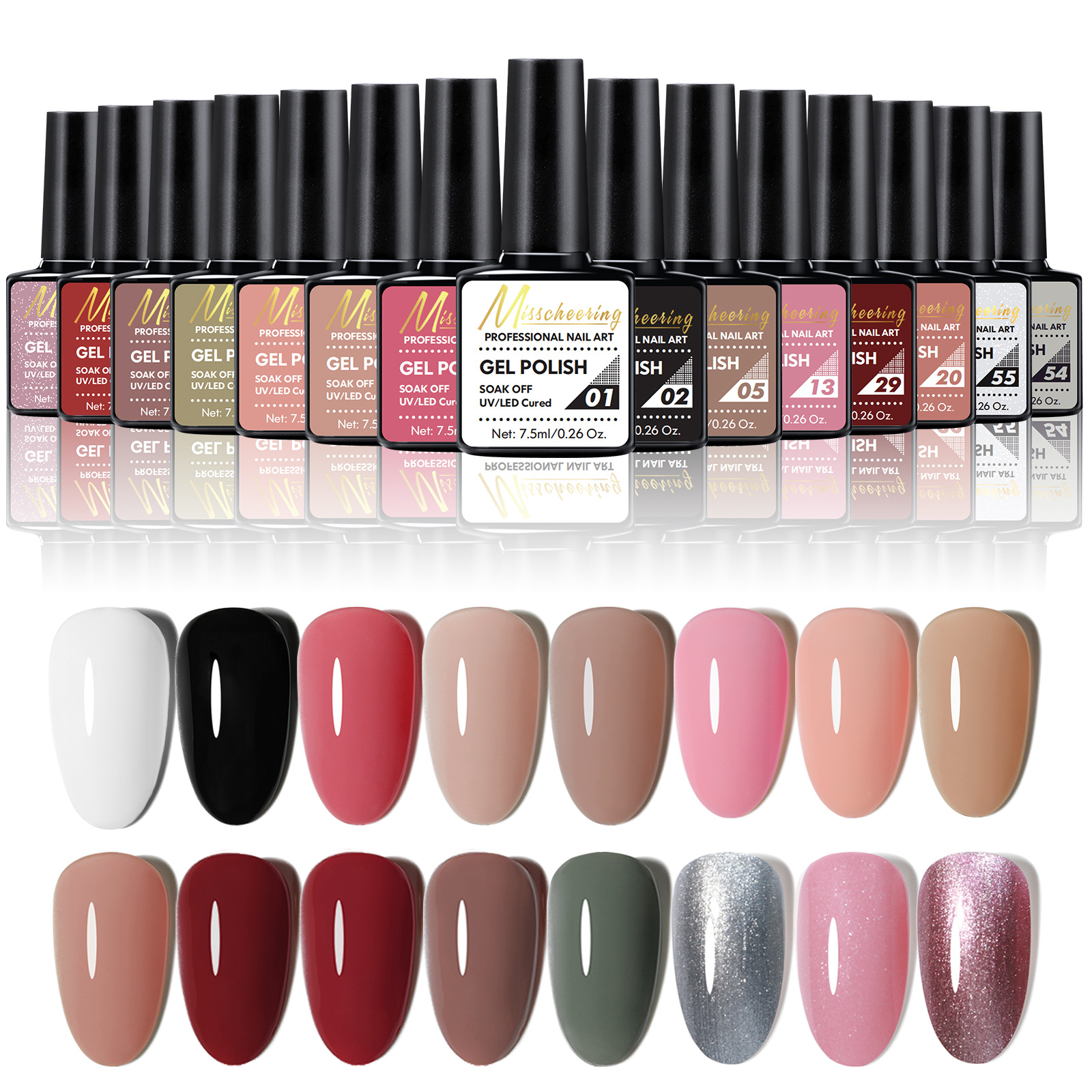 Cross-border nail polish glue 35 pieces suit nail mold brush nail nail lamp tool grinder grinding suit