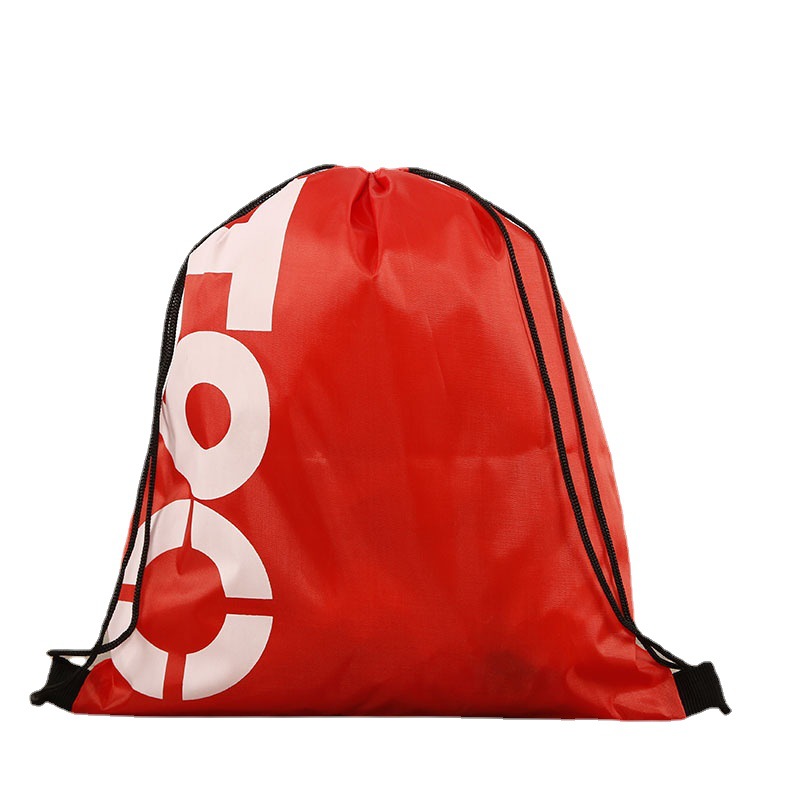 Custom Polyester 210d Bundle Pocket Drawstring Backpack Waterproof Swimming Training Sports Event Bag Custom LOGO