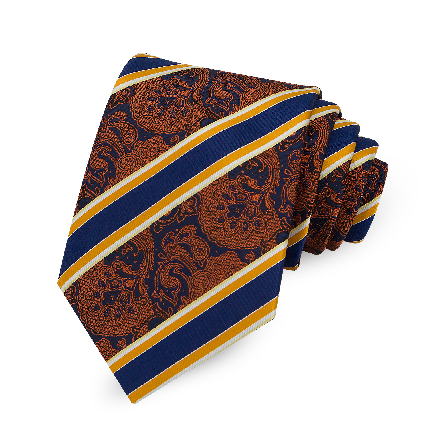 in stock wholesale tie polyester jacquard high dimensional dense fabric men's fashion casual business dress striped tie