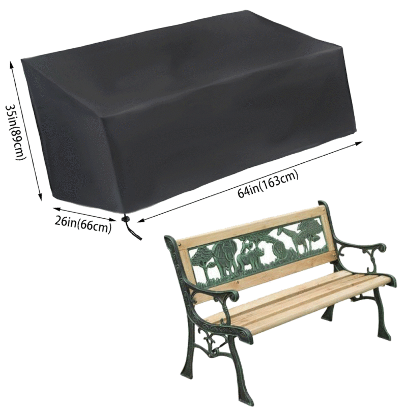 屋外ガーデンパティオ防水家具カバーソファラウンジチェア防塵カバー 2/3/4 シート家の装飾保護|undefined