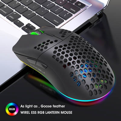 Lightweight design hole 2.4G Wireless Gaming Mouse 3600DPI adjustable 125Hz suitable for desktop notebook