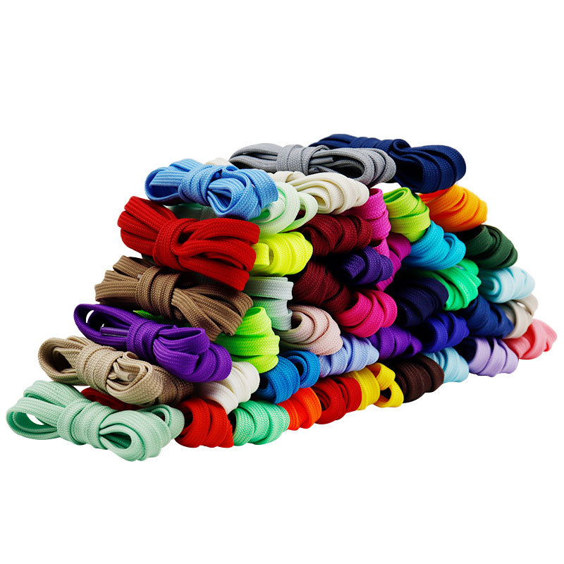 Cullokin 7mm Wide Double Layer Polyester Flat Shoelaces Fit McQueen Canvas Shoes sneaker Casual Shoes Sneakers Strap