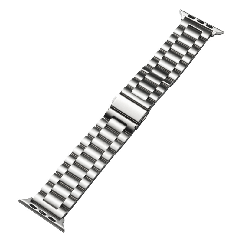 For Apple appl watch strap three beads 304 stainless steel metal Huawei Samsung watch accessories