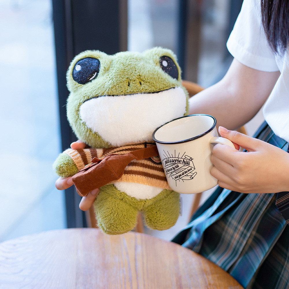 Frog doll ins Net red creative cute dressing plush doll ugly cute doll female birthday gift