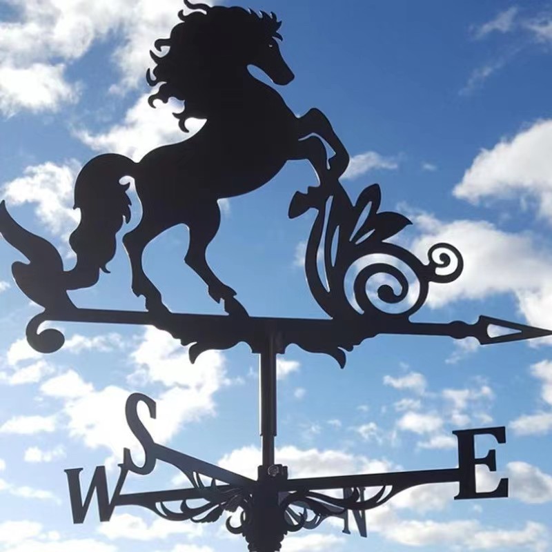 Cross-Border wind vane metal outdoor crafts decorations roof garden decoration furniture creative ornaments wind direction