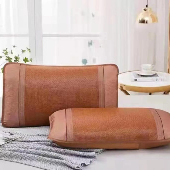 Wholesale summer cool pillowcase rattan mat single double pillow mat summer pillow case summer pillow case a generation of hair
