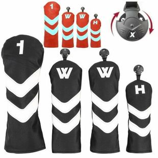 golf supplies club cover cap cover wholesale PU plush golf wooden club cover 1/3/5/small club cover