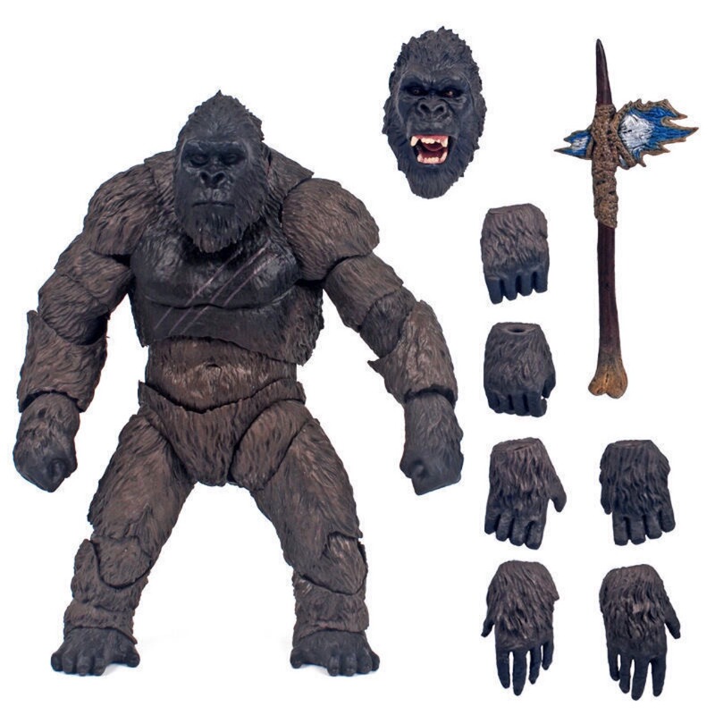 ゴジラ大戦金剛ゴリラ玩具フィギュア交換手足武器モンスター可動置物人形|undefined