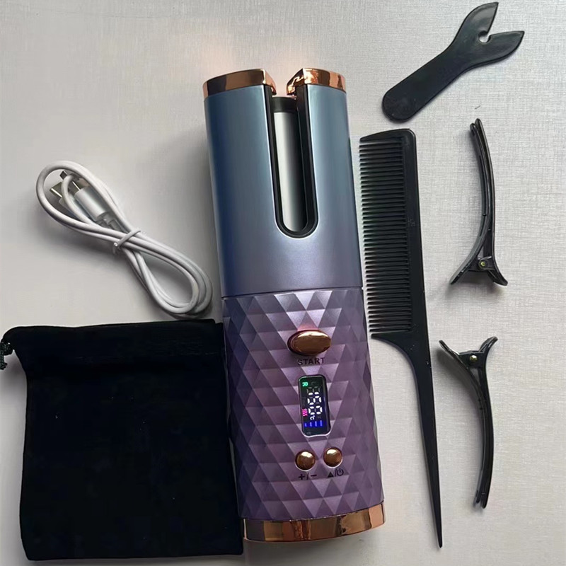 Cross-border Electric Automatic Curling Iron Wireless Automatic Curling Iron Rotary Style Portable Hairdresser Household Curling Iron